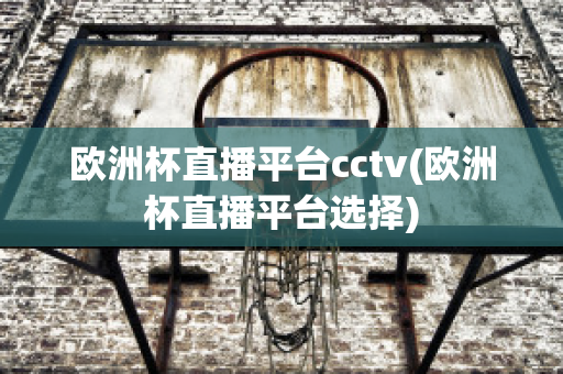 欧洲杯直播平台cctv(欧洲杯直播平台选择)