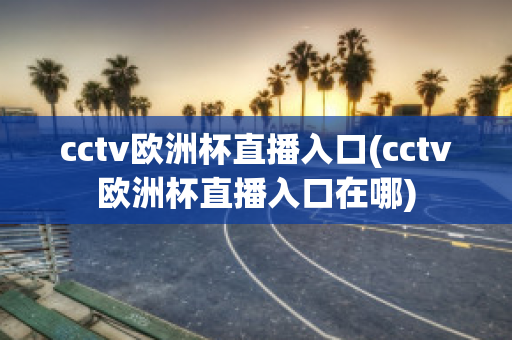 cctv欧洲杯直播入口(cctv欧洲杯直播入口在哪)