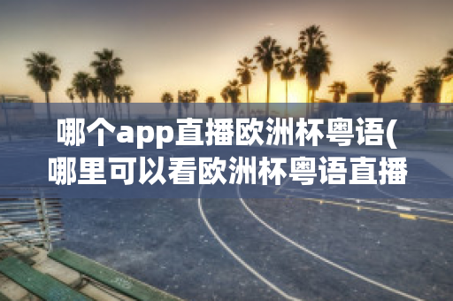 哪个app直播欧洲杯粤语(哪里可以看欧洲杯粤语直播)