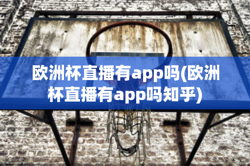 欧洲杯直播有app吗(欧洲杯直播有app吗知乎)