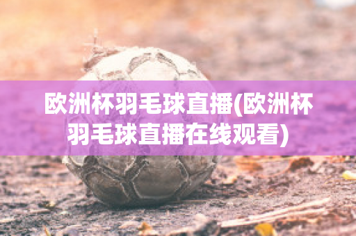 欧洲杯羽毛球直播(欧洲杯羽毛球直播在线观看)