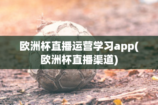 欧洲杯直播运营学习app(欧洲杯直播渠道)