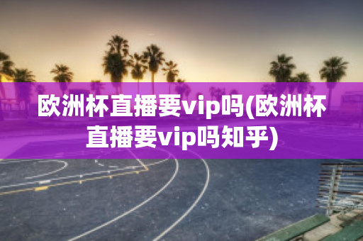 欧洲杯直播要vip吗(欧洲杯直播要vip吗知乎)