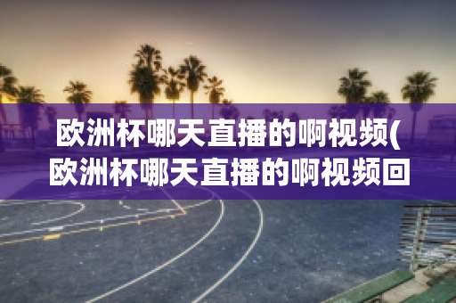 欧洲杯哪天直播的啊视频(欧洲杯哪天直播的啊视频回放)