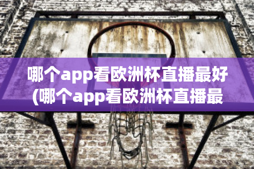 哪个app看欧洲杯直播最好(哪个app看欧洲杯直播最好用)