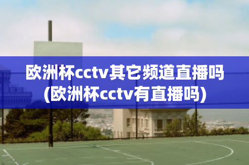 欧洲杯cctv其它频道直播吗(欧洲杯cctv有直播吗)