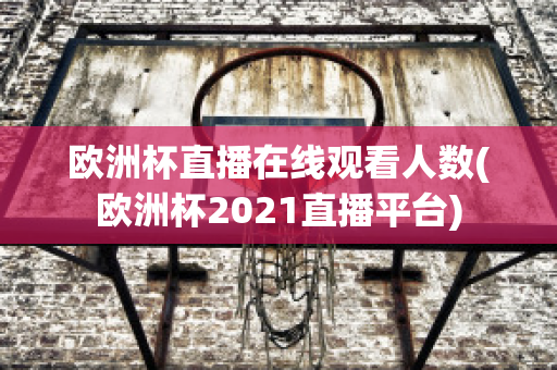 欧洲杯直播在线观看人数(欧洲杯2021直播平台)