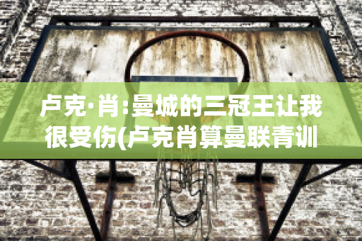 卢克·肖:曼城的三冠王让我很受伤(卢克肖算曼联青训吗)