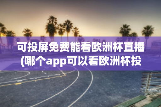 可投屏免费能看欧洲杯直播(哪个app可以看欧洲杯投屏)