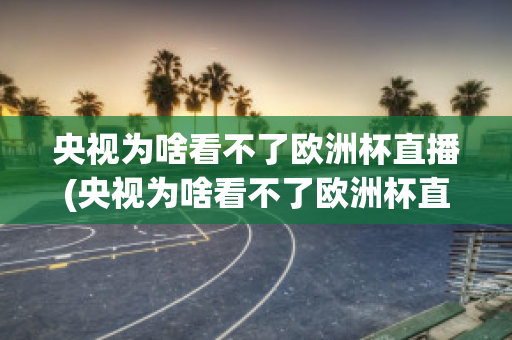 央视为啥看不了欧洲杯直播(央视为啥看不了欧洲杯直播回放)