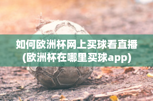 如何欧洲杯网上买球看直播(欧洲杯在哪里买球app)