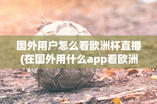 国外用户怎么看欧洲杯直播(在国外用什么app看欧洲杯)