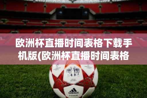 欧洲杯直播时间表格下载手机版(欧洲杯直播时间表格下载手机版安装)