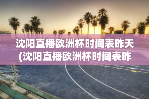 沈阳直播欧洲杯时间表昨天(沈阳直播欧洲杯时间表昨天比赛)