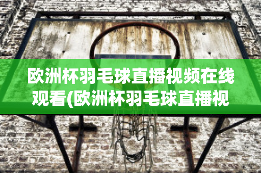 欧洲杯羽毛球直播视频在线观看(欧洲杯羽毛球直播视频在线观看免费)