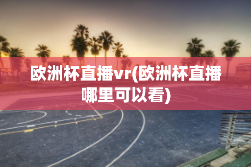 欧洲杯直播vr(欧洲杯直播哪里可以看)