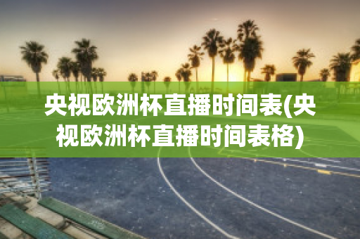 央视欧洲杯直播时间表(央视欧洲杯直播时间表格)